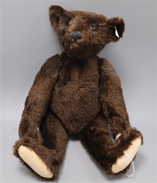 A Steiff 1907 Replica dark brown bear 60cm
